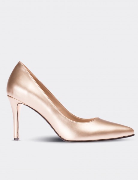 Gold Stiletto Pump