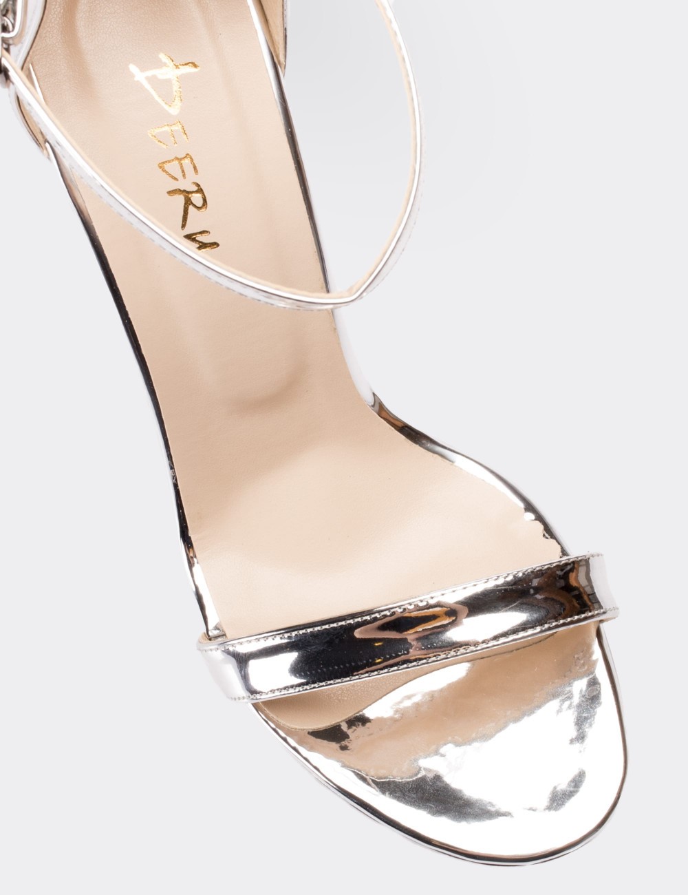 Silver Leather Pumps - 00733ZGMSM01