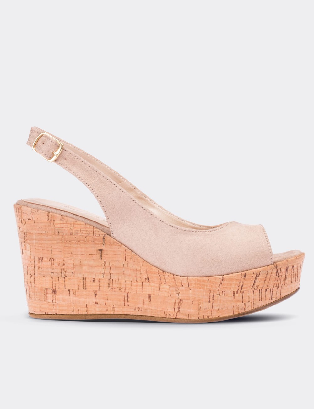 beige leather sandals
