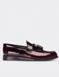 Burgundy  Leather Loafers