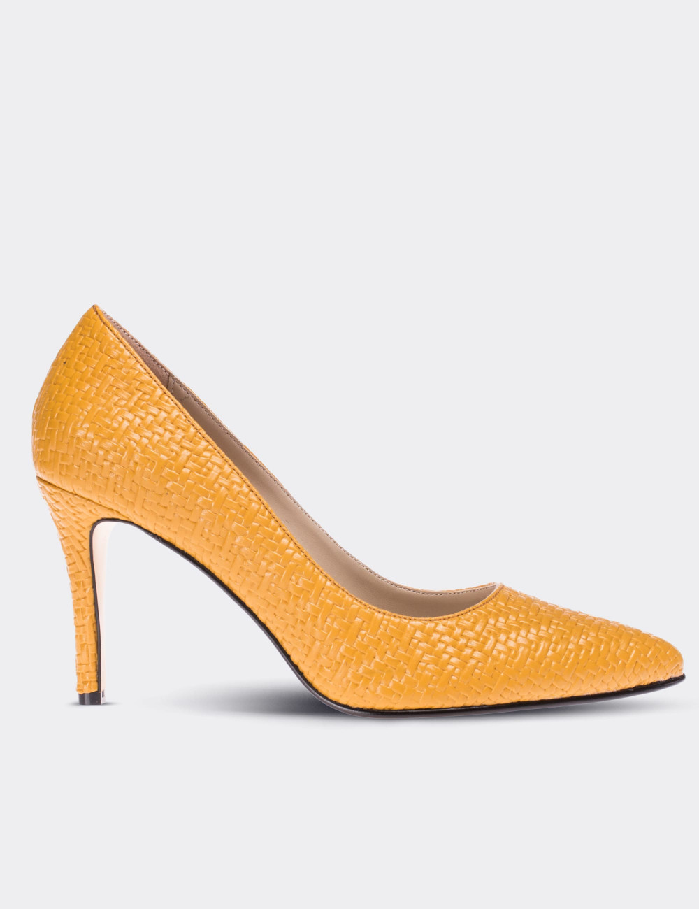 Yellow Leather Pumps - 02029ZSRIM03