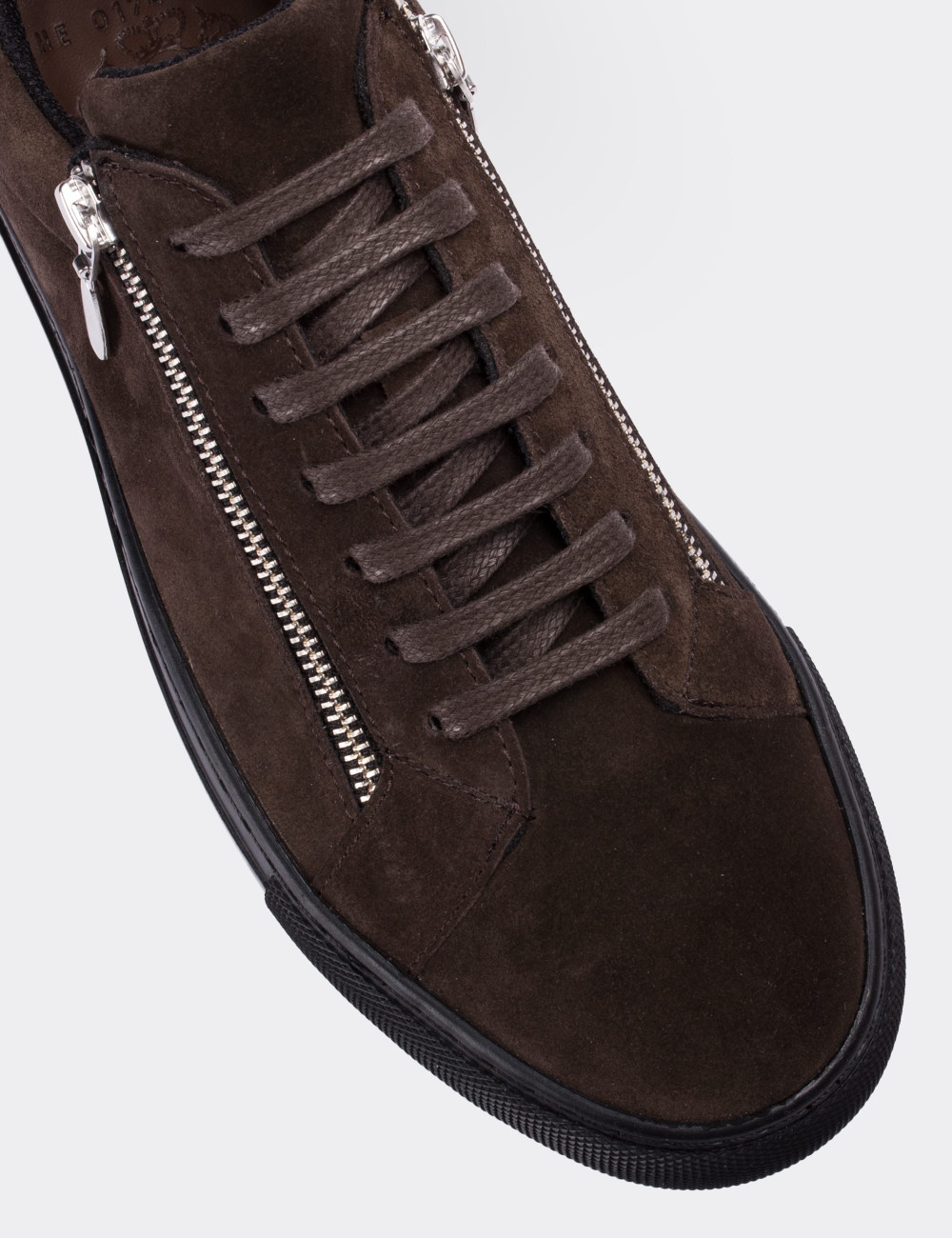 Brown Suede Leather Sneakers - 01741MKHVC01