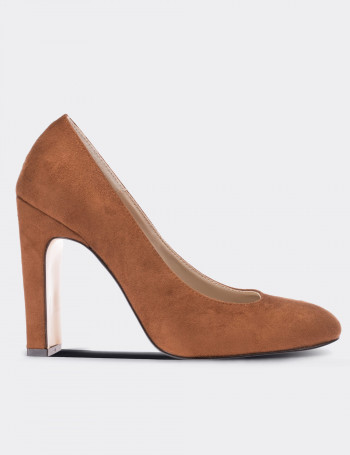 Tan suede pumps Clearance
