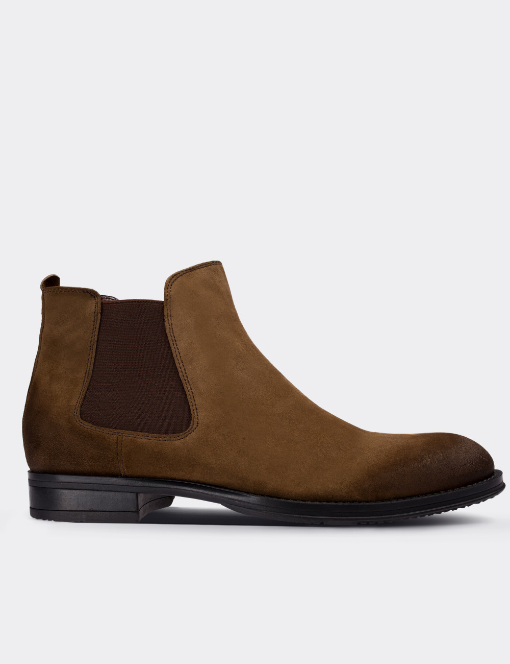 Tan Suede Leather Chelsea Boots - 01620MTBAC03