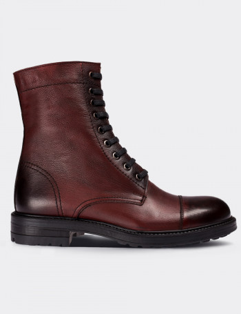 calfskin leather boots