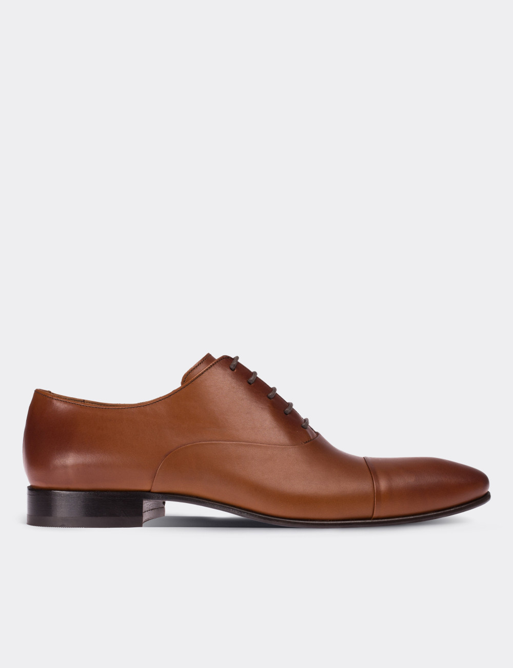 Tan  Leather Classic Shoes - 01026MTBAK01