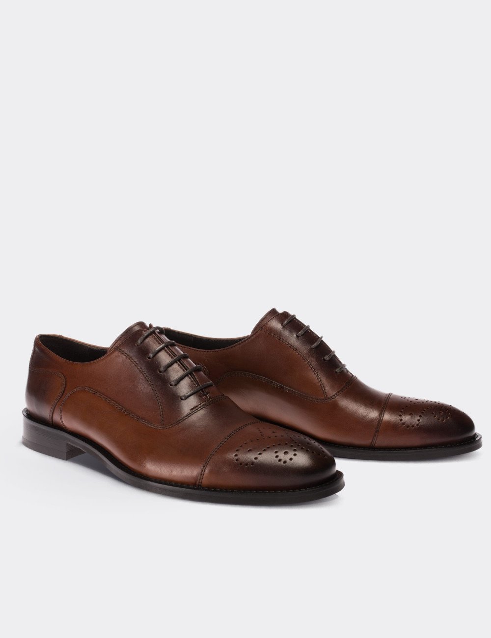 Brown  Leather Classic Shoes - 00741MKHVM01