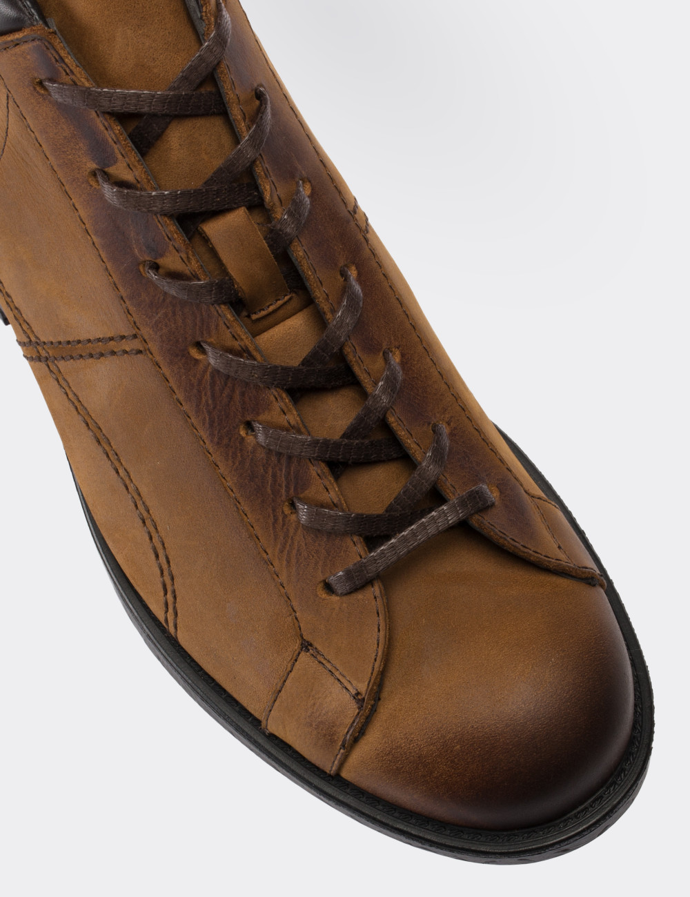Brown Nubuck Leather Boots - 01760MTRNC02