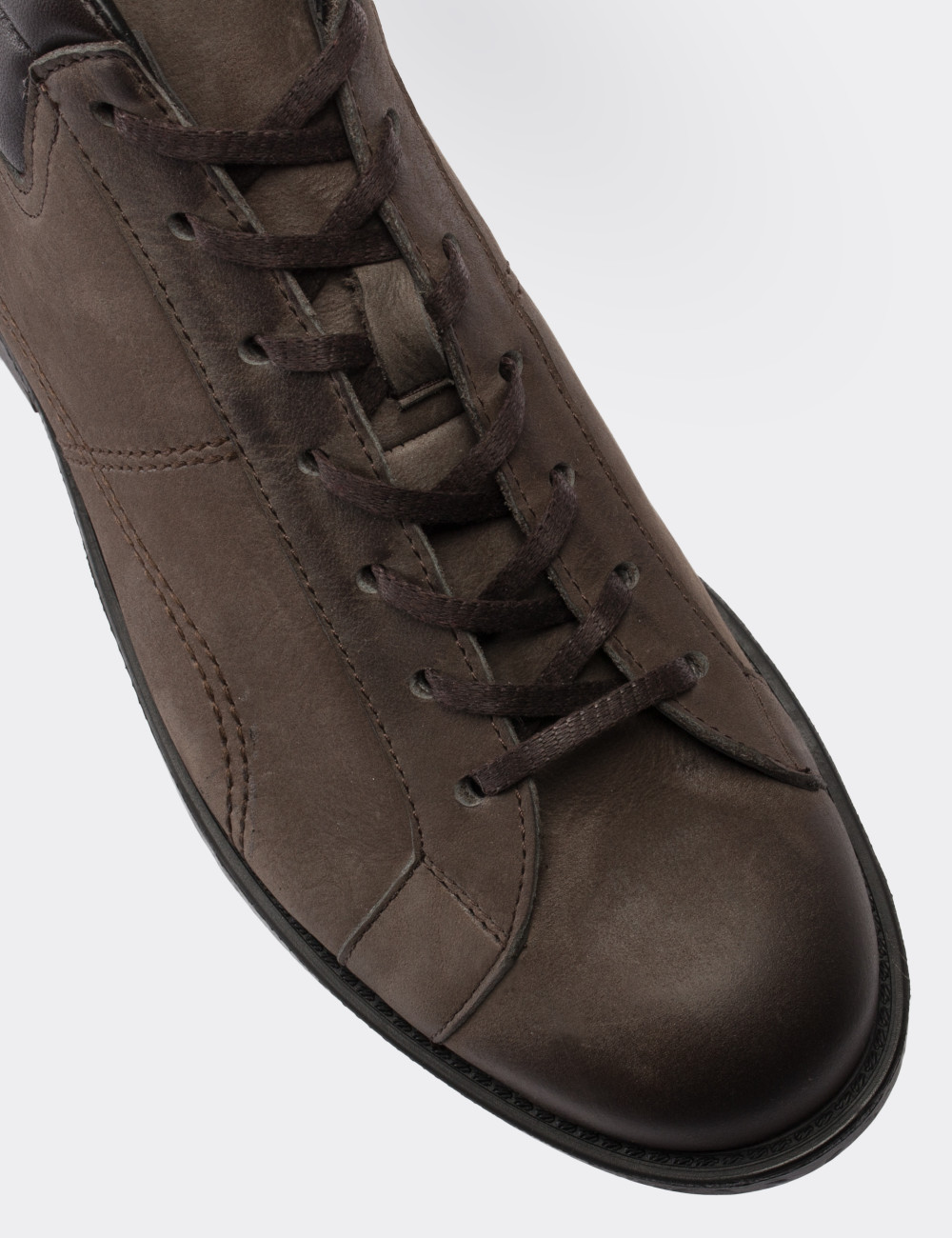 Gray Nubuck Leather Boots - 01760MGRIC02
