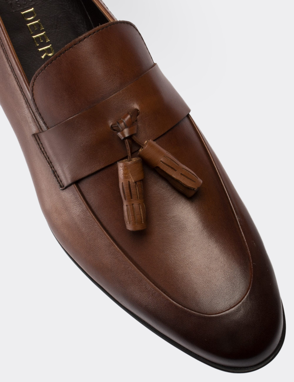 Brown  Leather Loafers - 01523MKHVC03