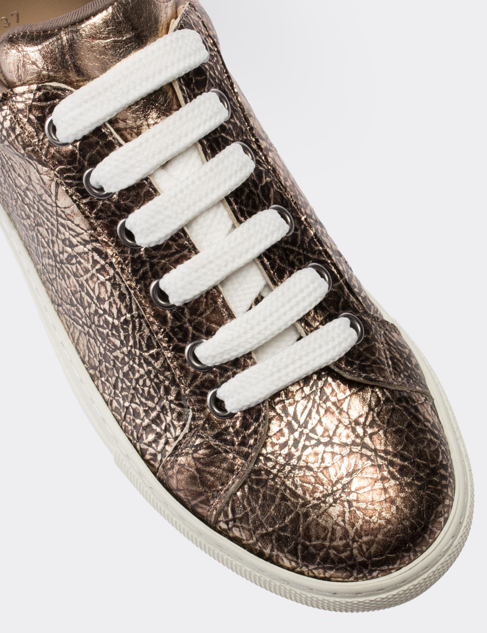 Copper  Leather  Sneakers - 01698ZBKRC01