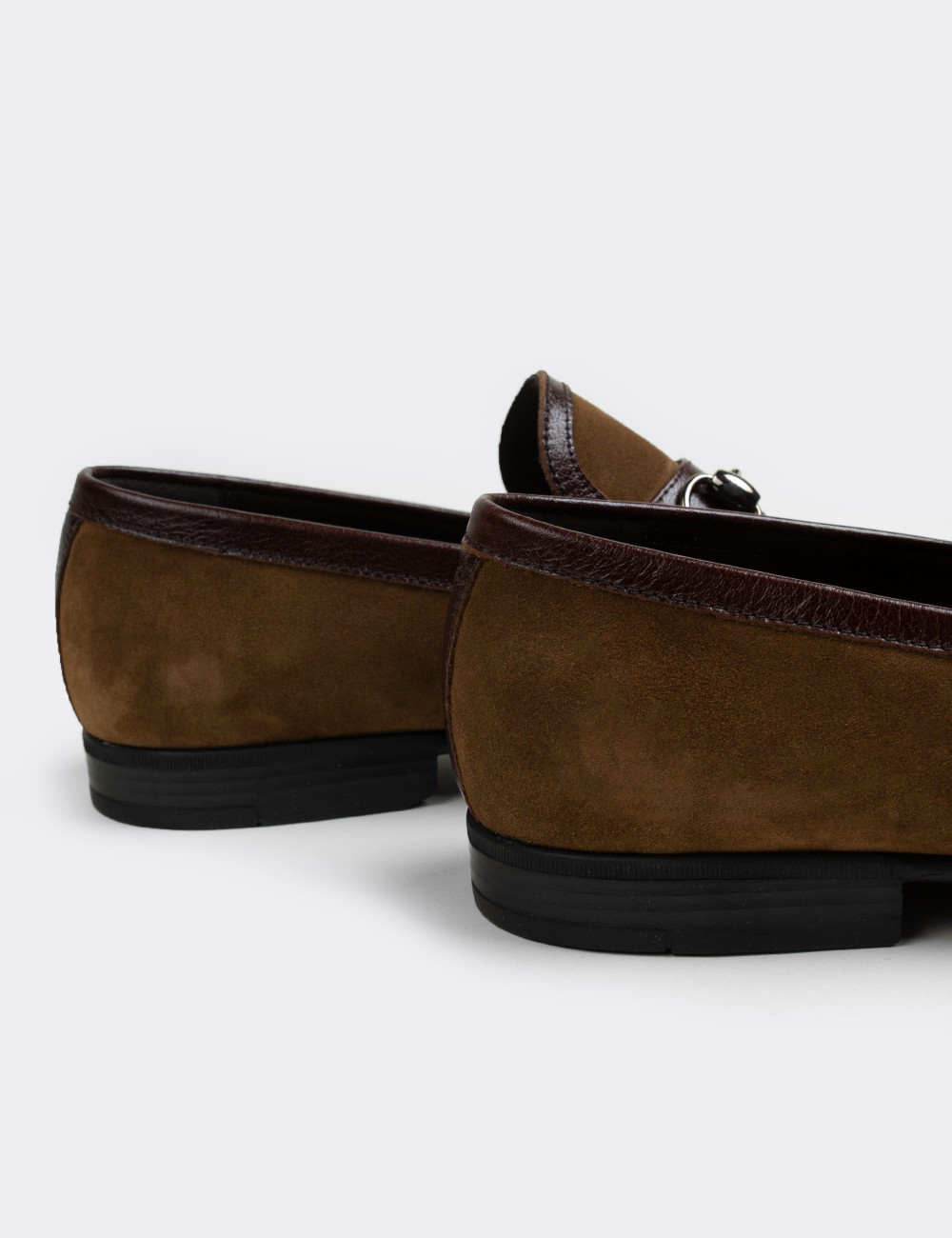 Tan Suede Leather Loafers - 01712MTBAC01