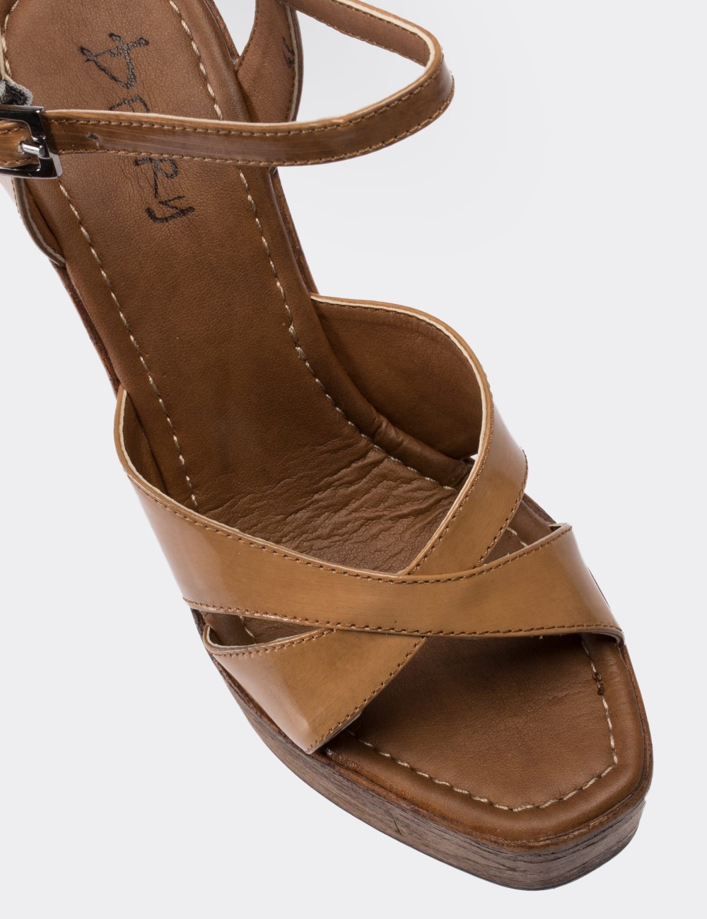 Beige  Leather Sandals - 02051ZBEJC01