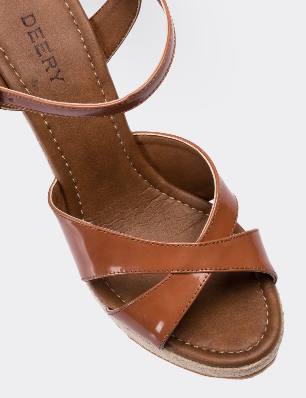 Tan  Leather Sandals - 02051ZTBAC01