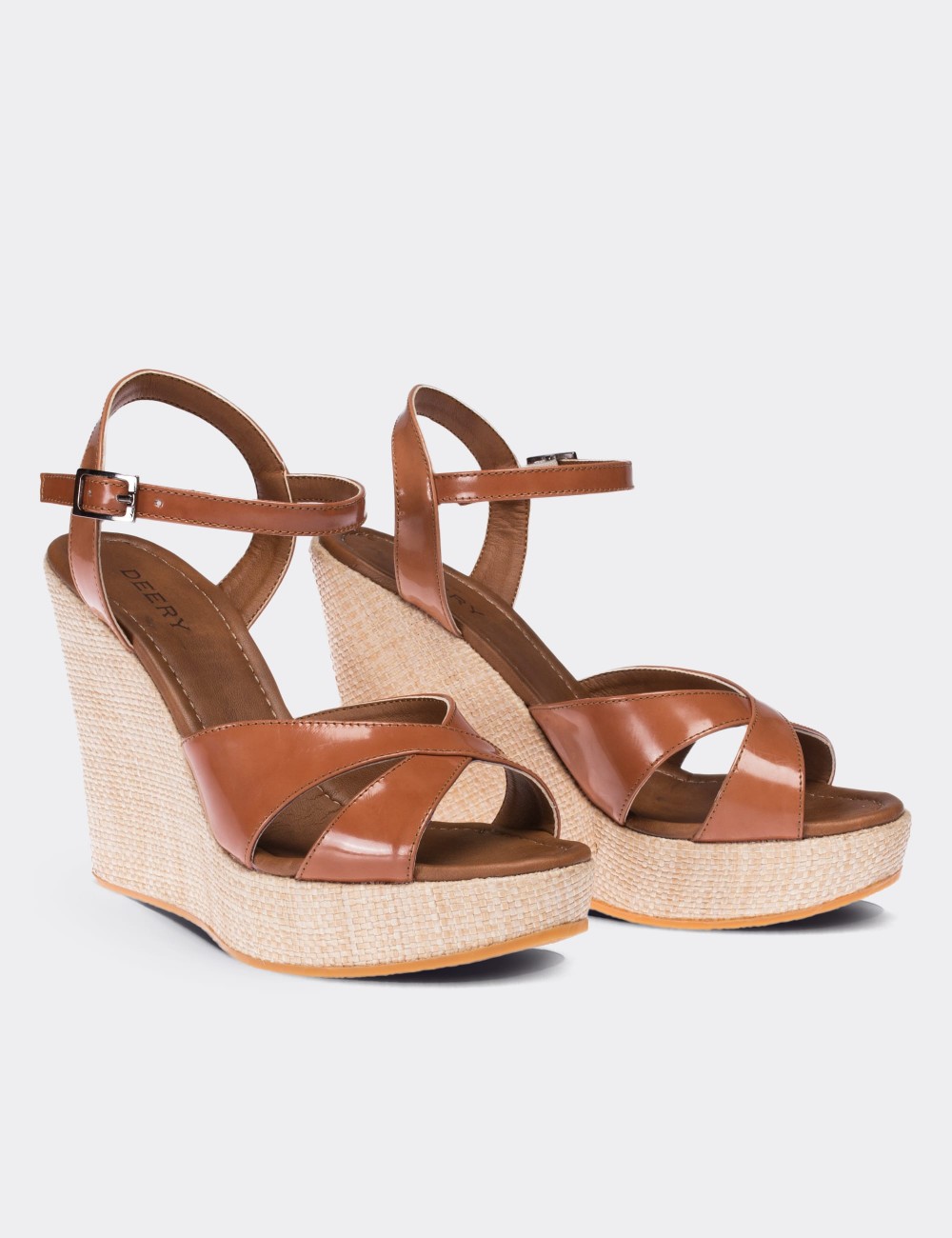 Tan  Leather Sandals - 02051ZTBAC01