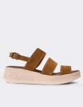 Tan Suede Leather  Sandals