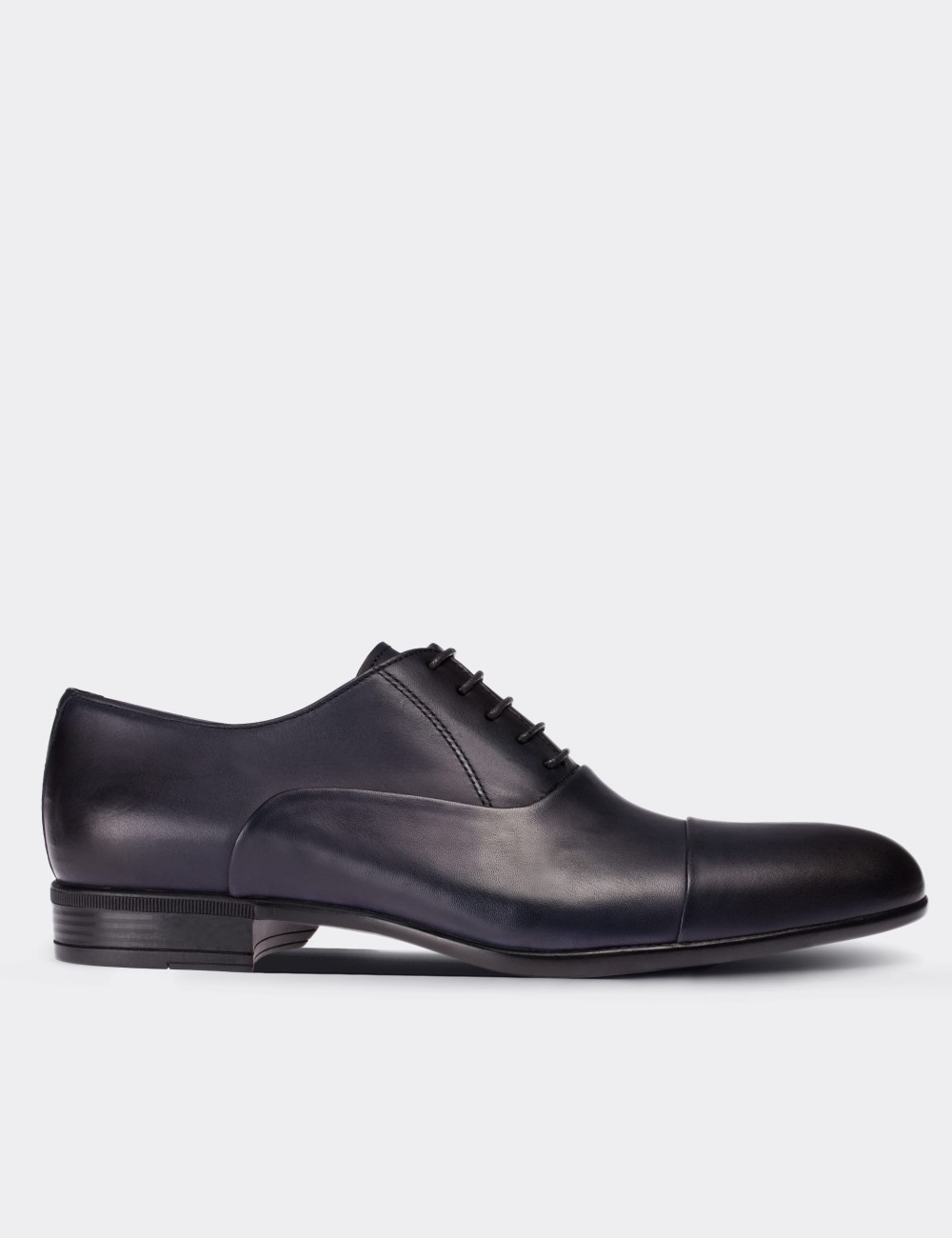 Navy  Leather Classic Shoes - 01590MLCVC01