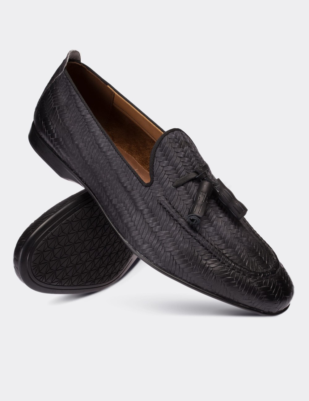 Gray Nubuck Leather Loafers - 01701MGRIC01