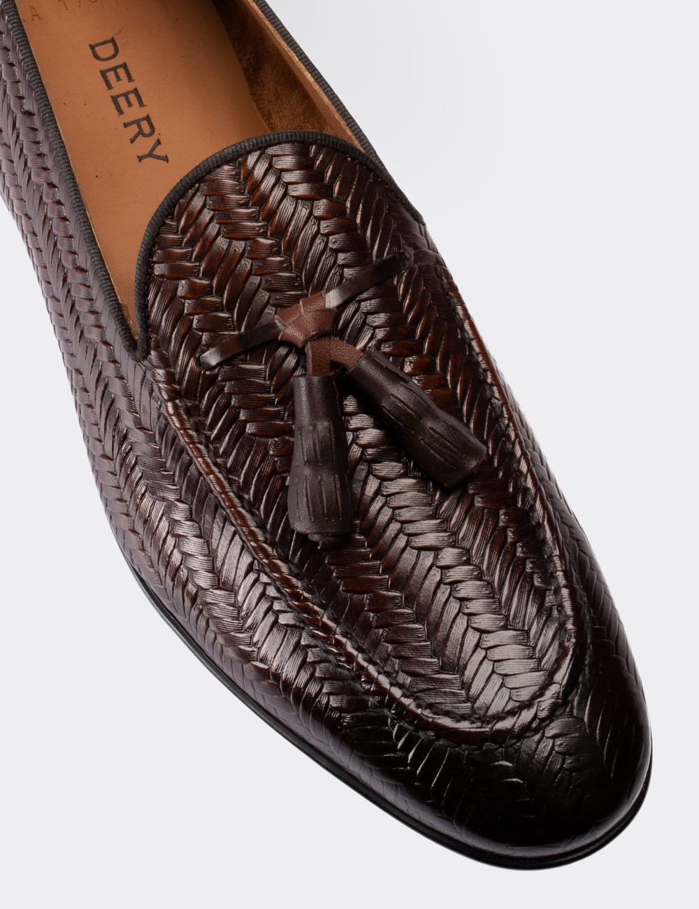 Brown  Leather Loafers - 01701MKHVC05