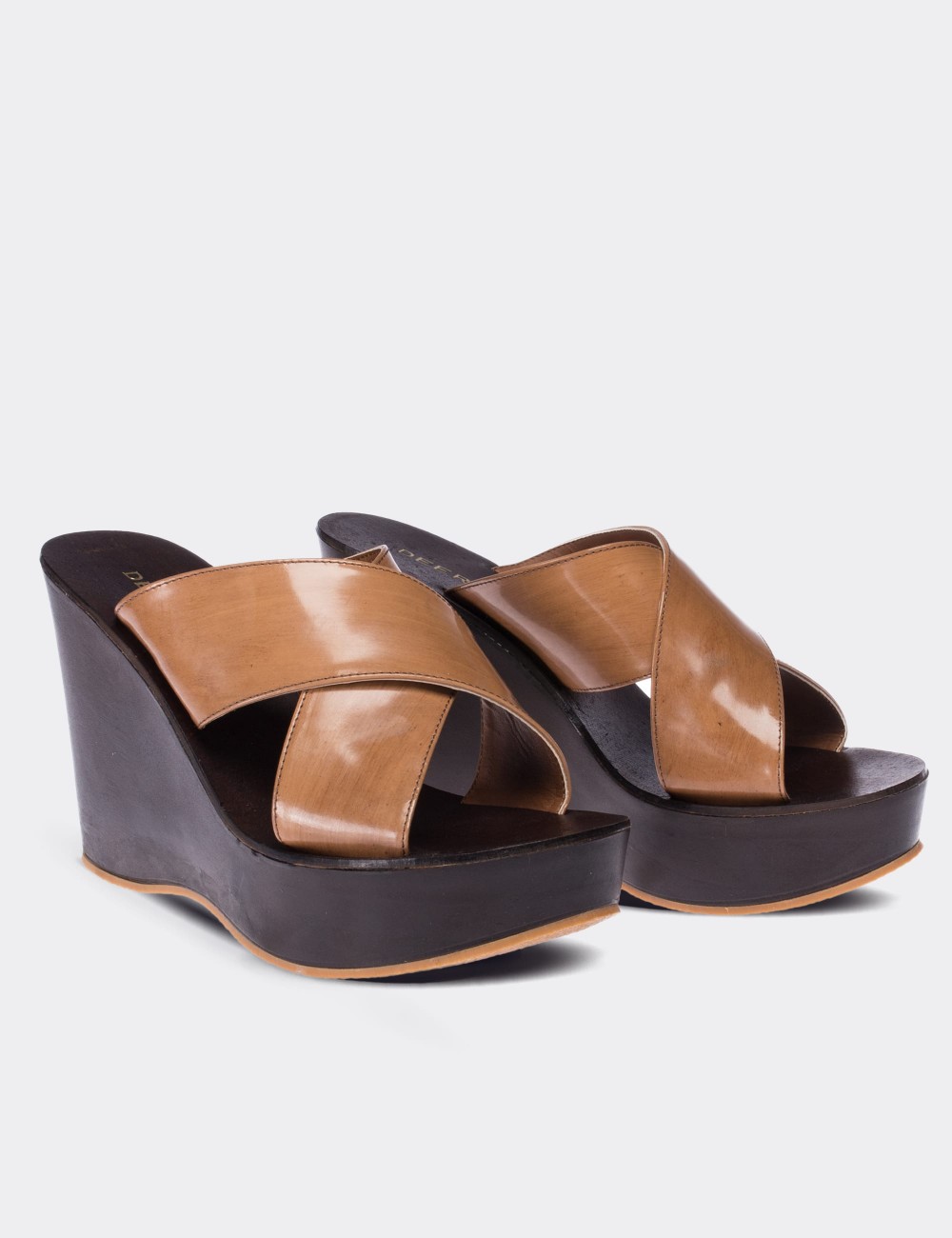 Brown  Leather  Sandals - 02050ZKHVC02