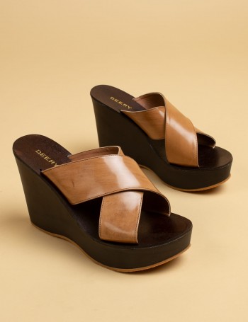 Brown  Leather  Sandals - 02050ZKHVC02