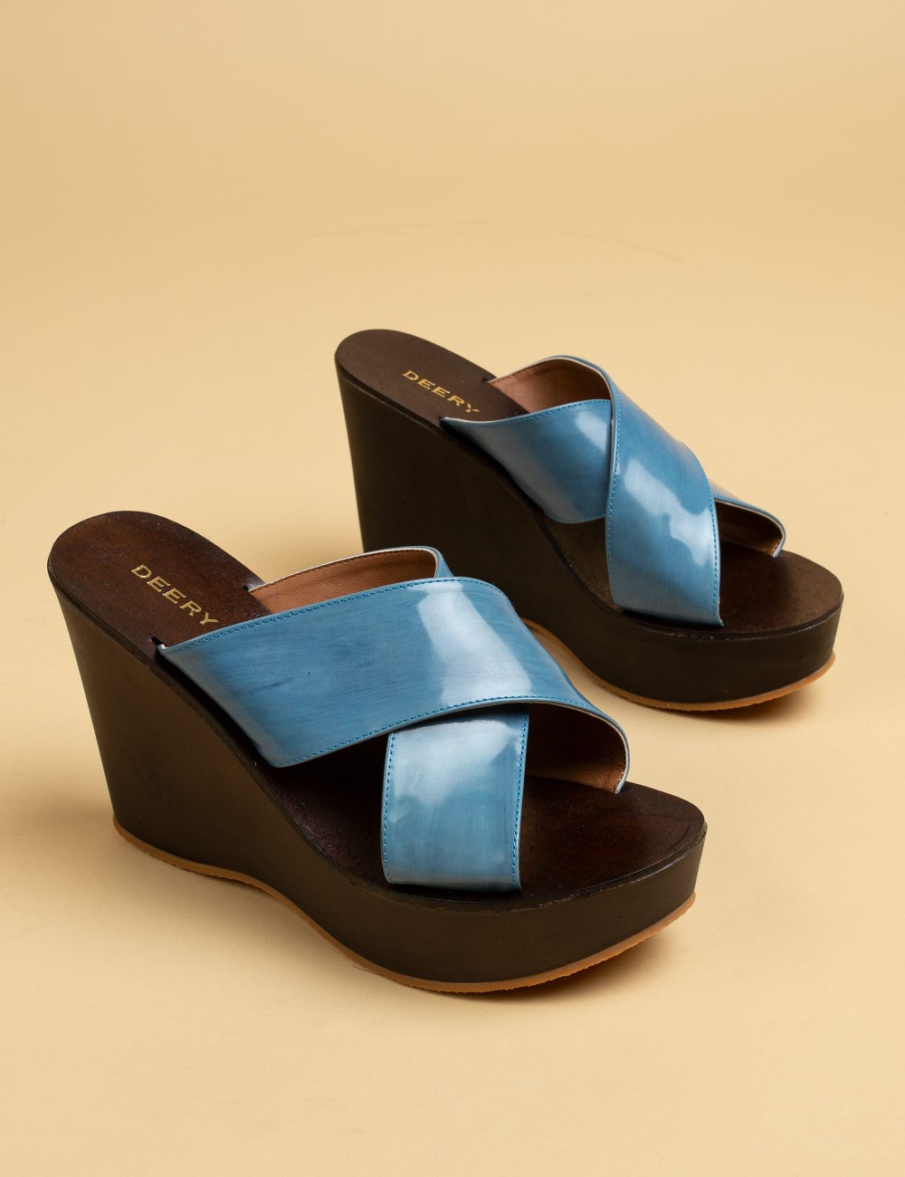 Blue  Leather  Sandals - 02050ZMVIC02