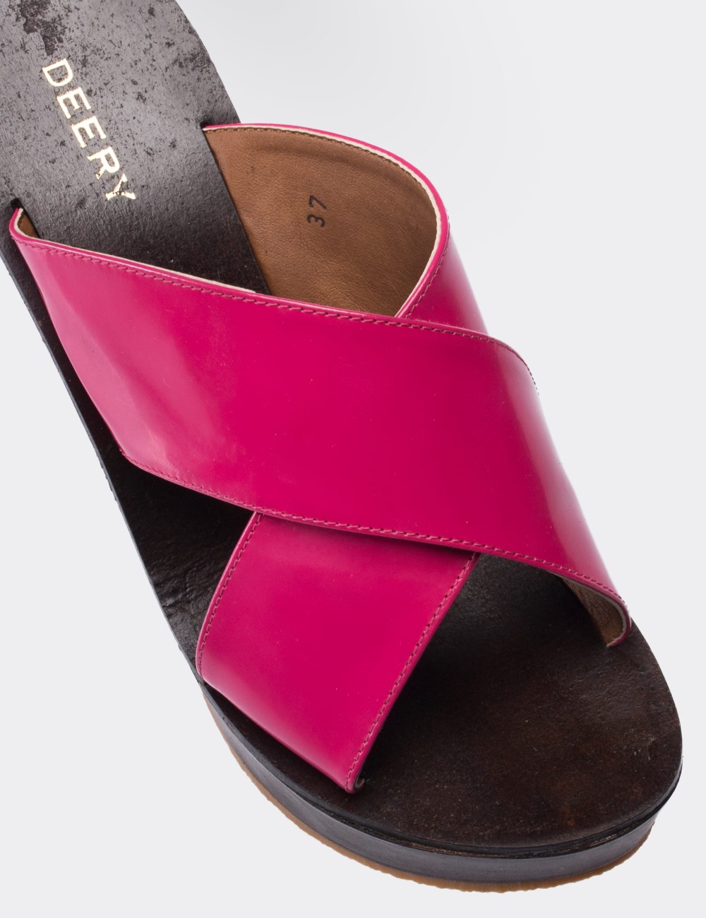 Pink  Leather  Sandals - 02050ZFSYC01