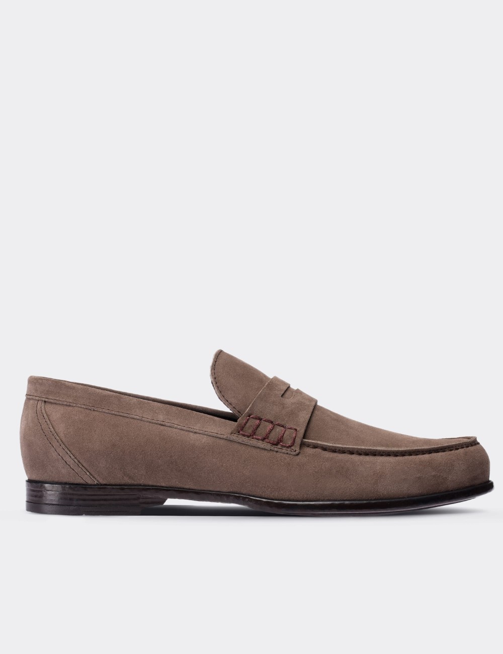 Sandstone Suede Leather Loafers - 01538MVZNC01