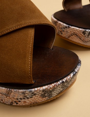 Brown Sandals - 02050ZTRNC02