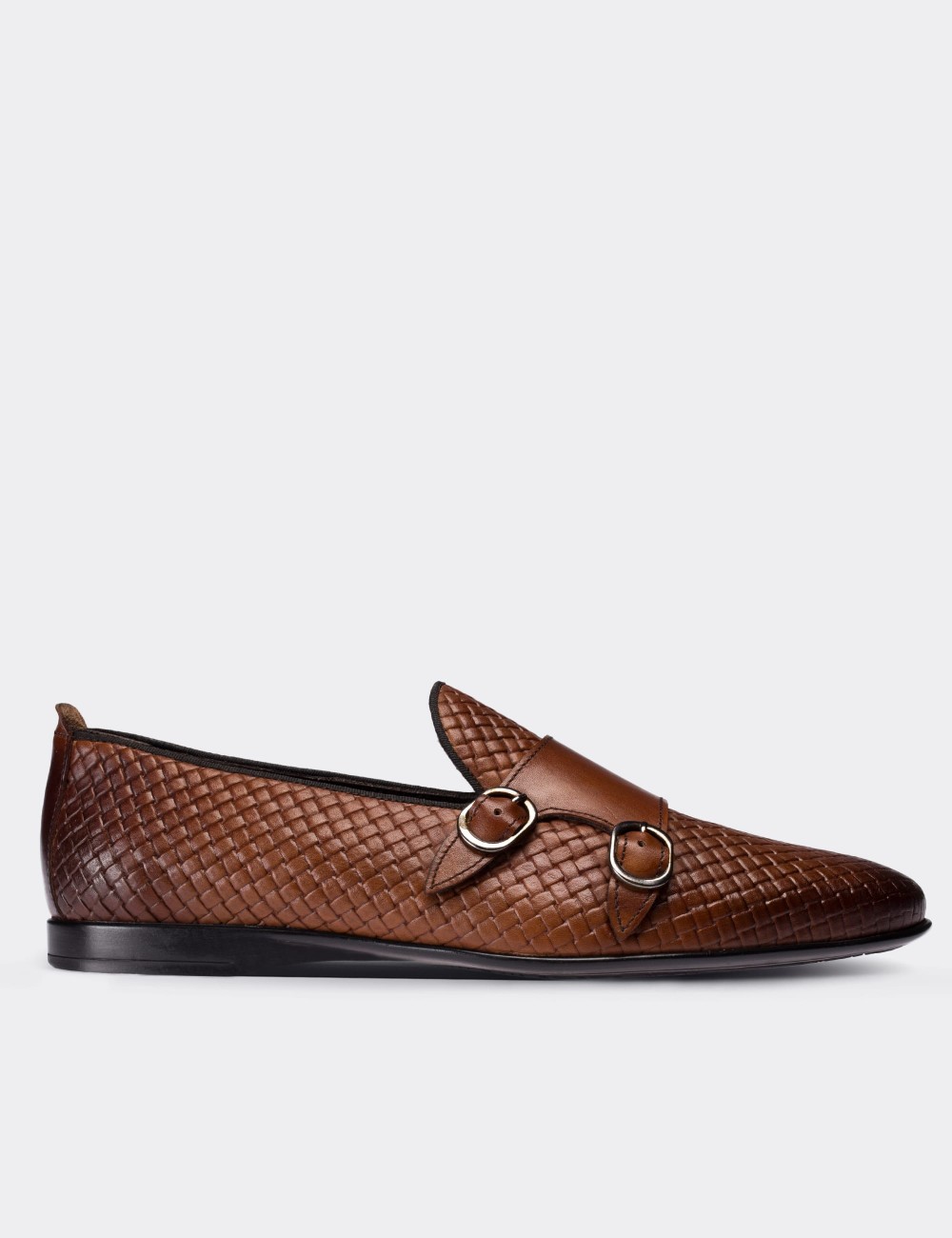 Tan  Leather Loafers - 01705MTBAC02