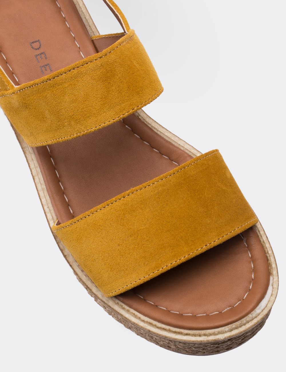 Yellow Suede Leather  Sandals - B0405ZSRIP01