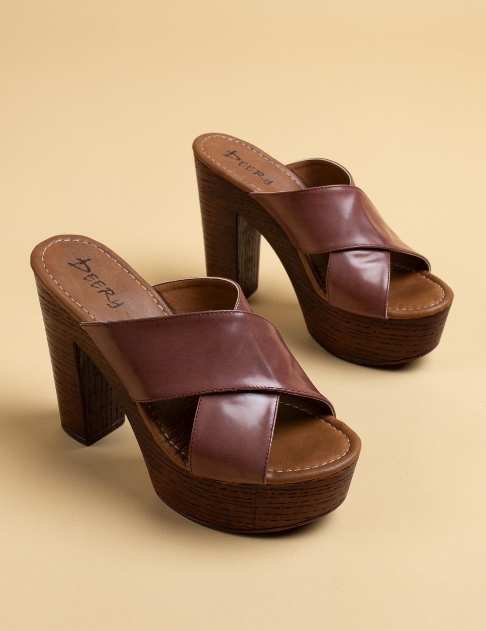 Lilac  Leather Sandals - 02050ZLLAC01