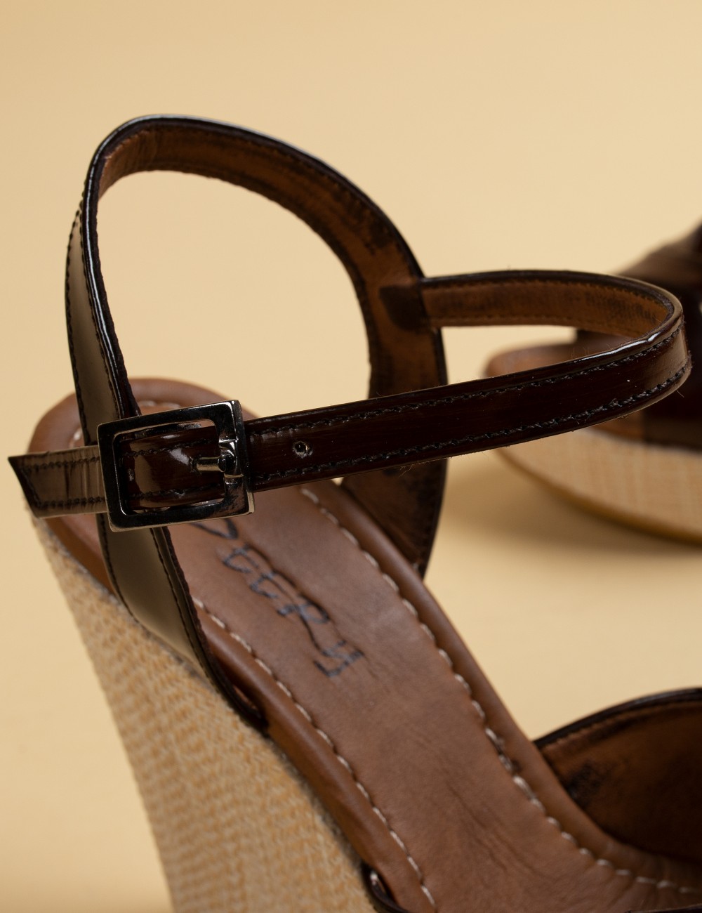 Burgundy  Leather Sandals - 02051ZBRDC01