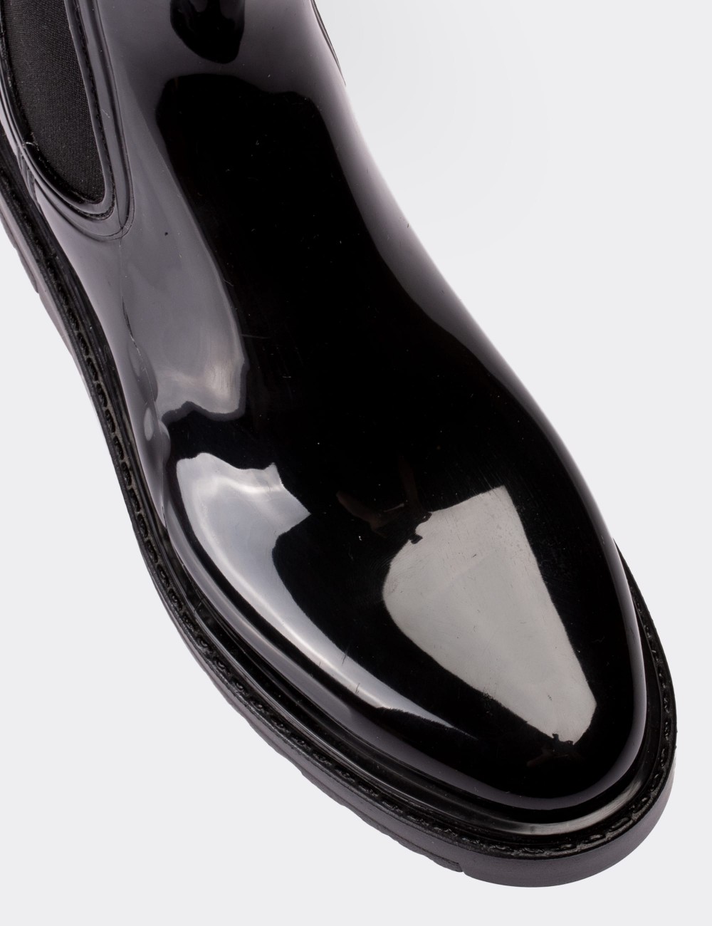 Black Chelsea Rain Boots - 30554ZSYHT02