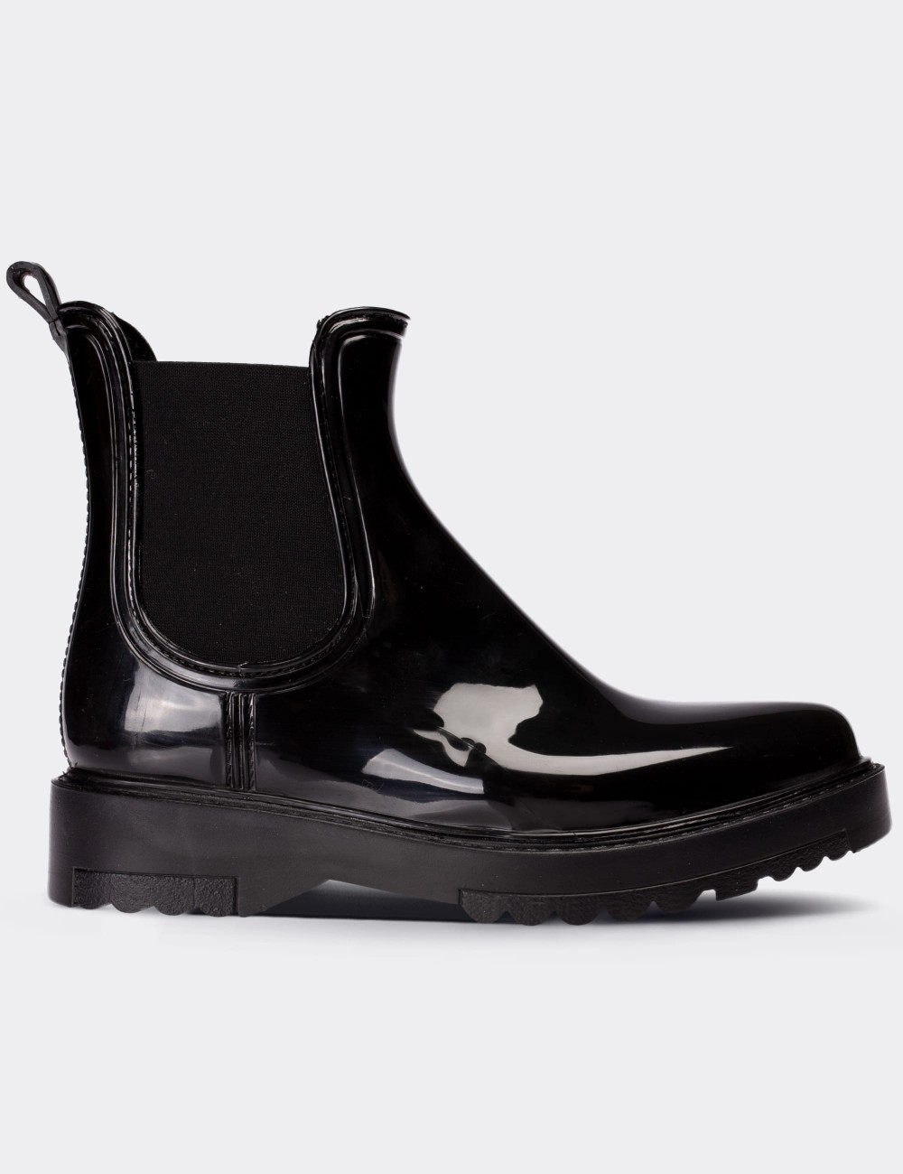 Black Chelsea Rain Boots - 30554ZSYHT02