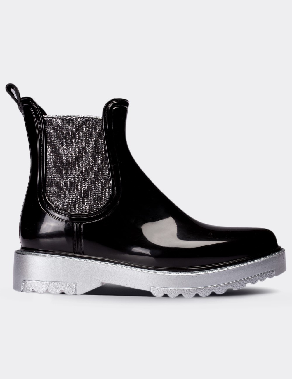 Black Chelsea Rain Boots - 30554ZSYHT01