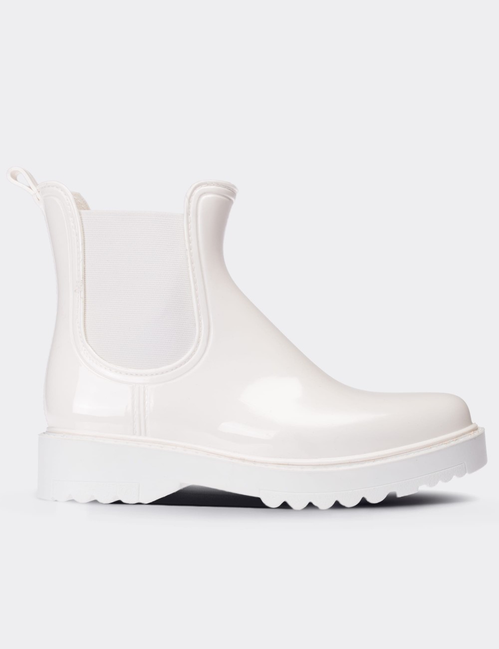 White Chelsea Rain Boots - 30554ZBYZT02