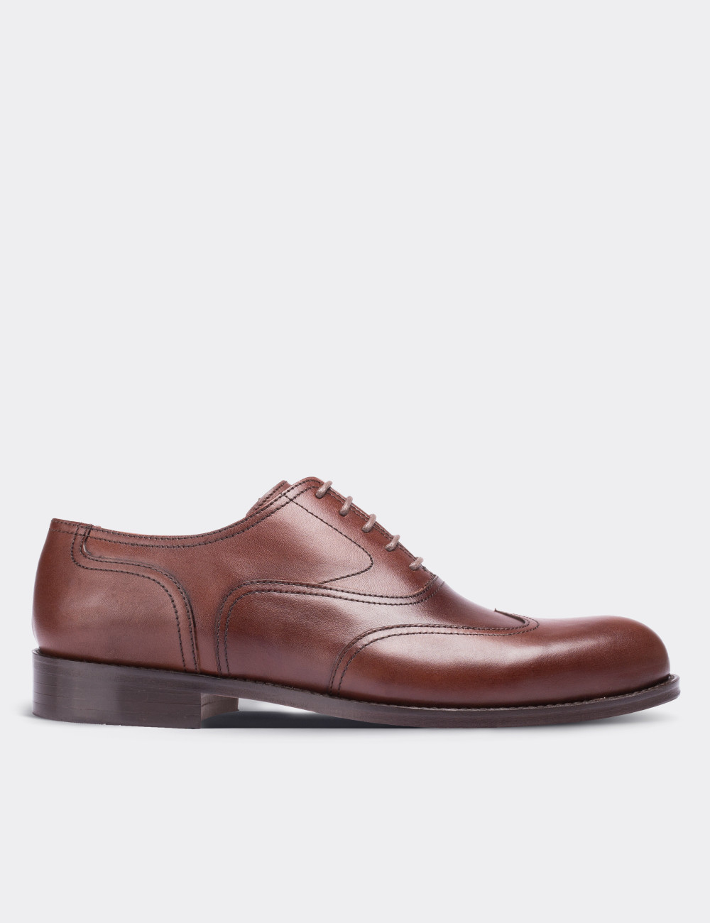 Brown  Leather Classic Shoes - 01077MTBAK01