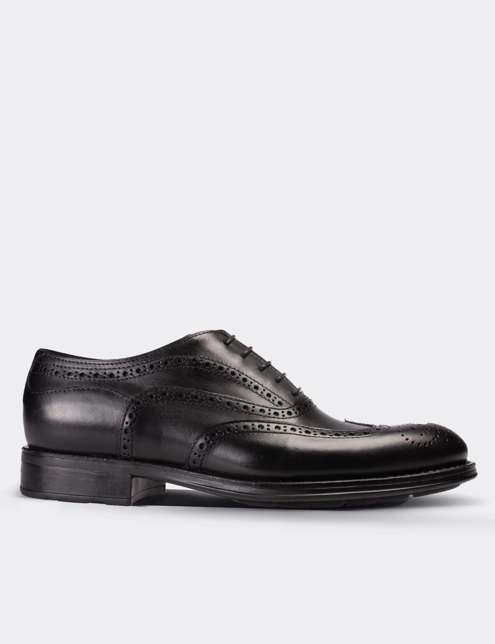 Black  Leather Classic Shoes - 01511MSYHC02
