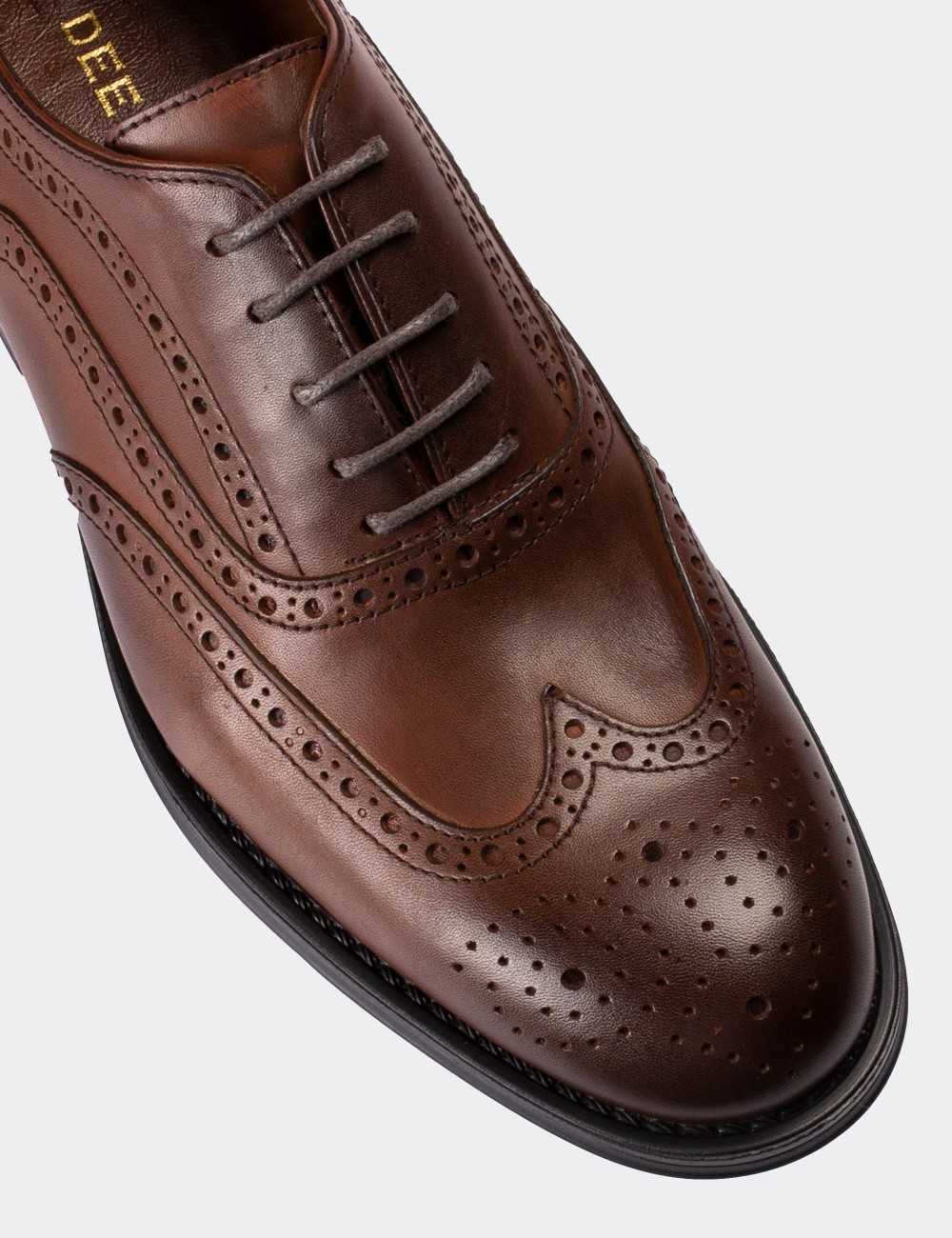 Brown  Leather Classic Shoes - 01511MKHVC01