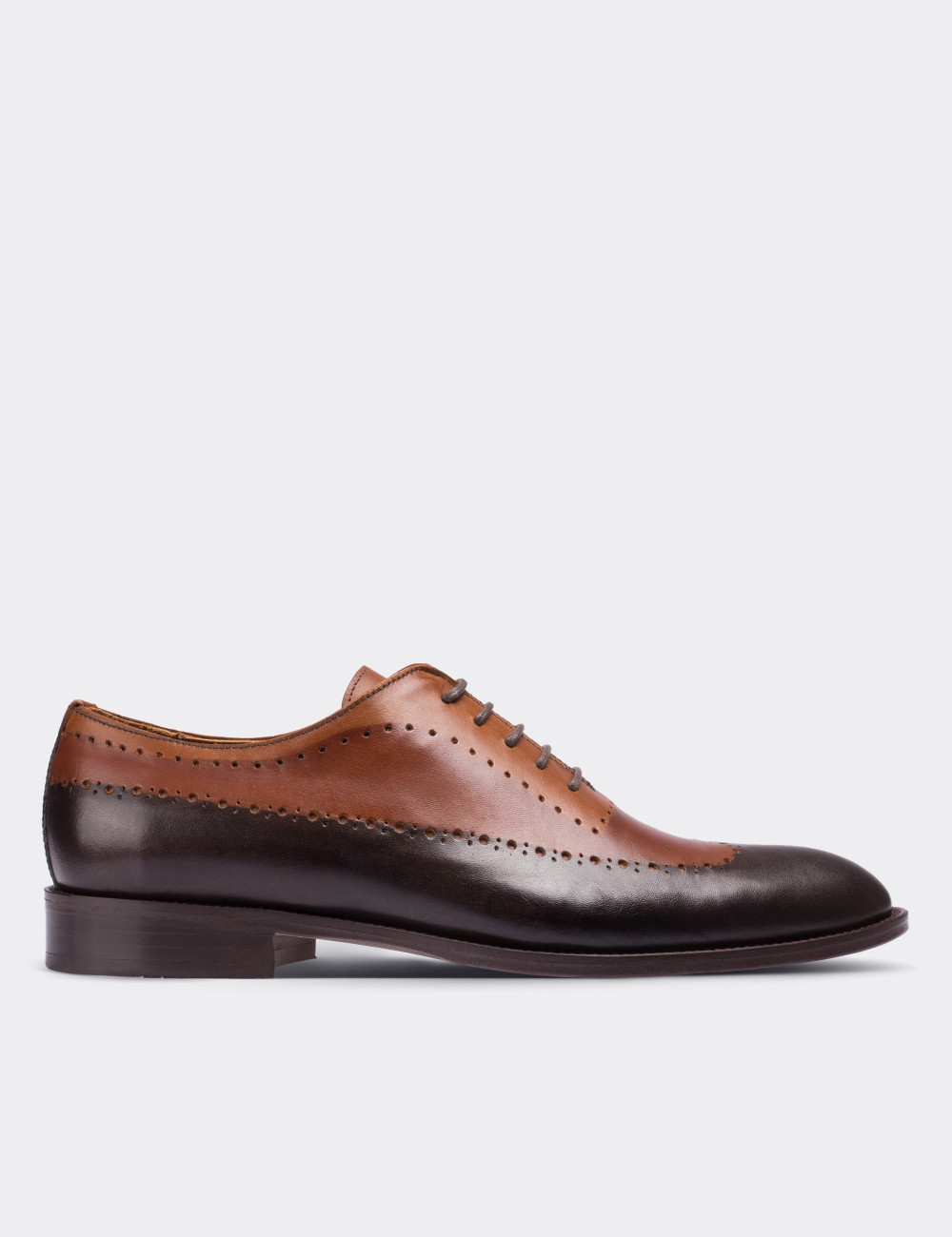 Brown Leather Classic Shoes - Deery