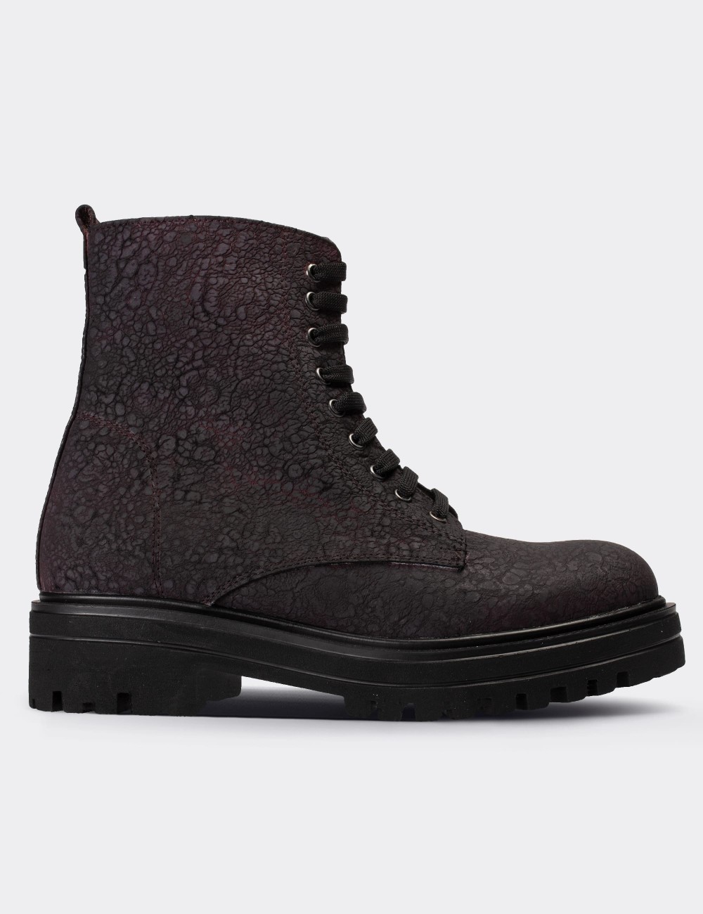 Brown Nubuck Leather Postal Boots - 01814ZKHVE02
