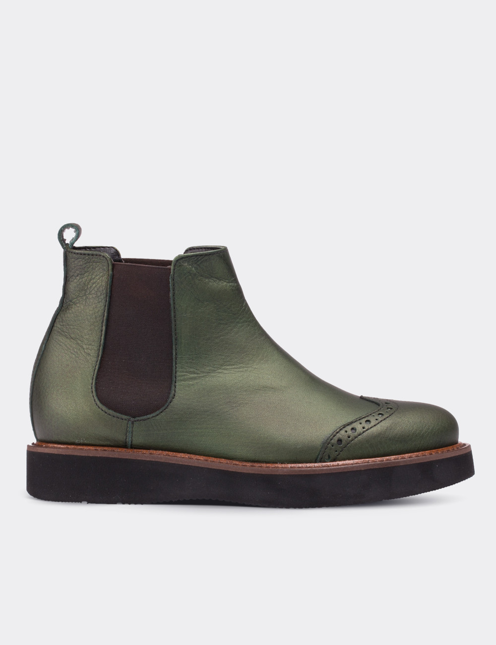 chelsea boots green