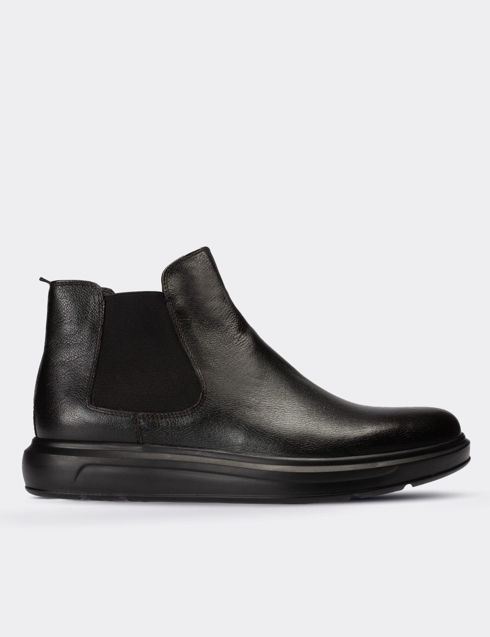 Green  Leather Comfort Chelsea Boots - 01620MYSLP01