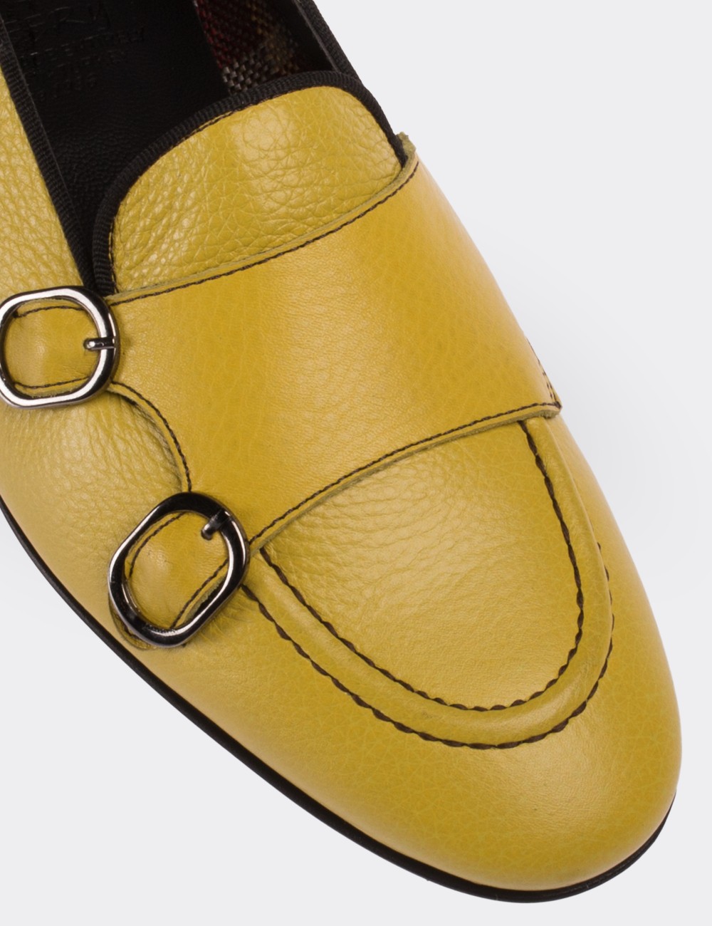 Yellow  Leather Loafers - 01617ZSRIM01