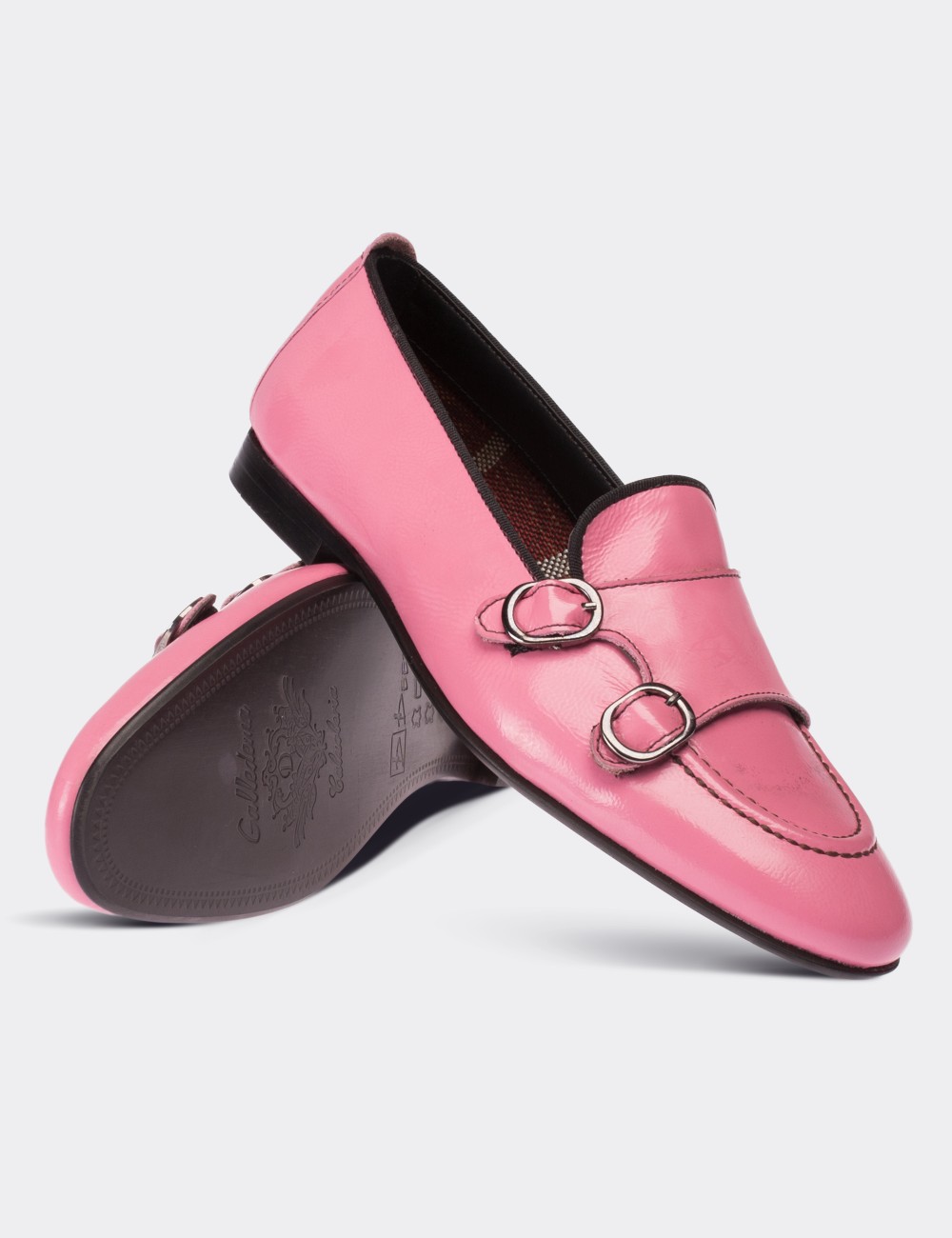 Pink Patent Leather Loafers - 01617ZPMBM01