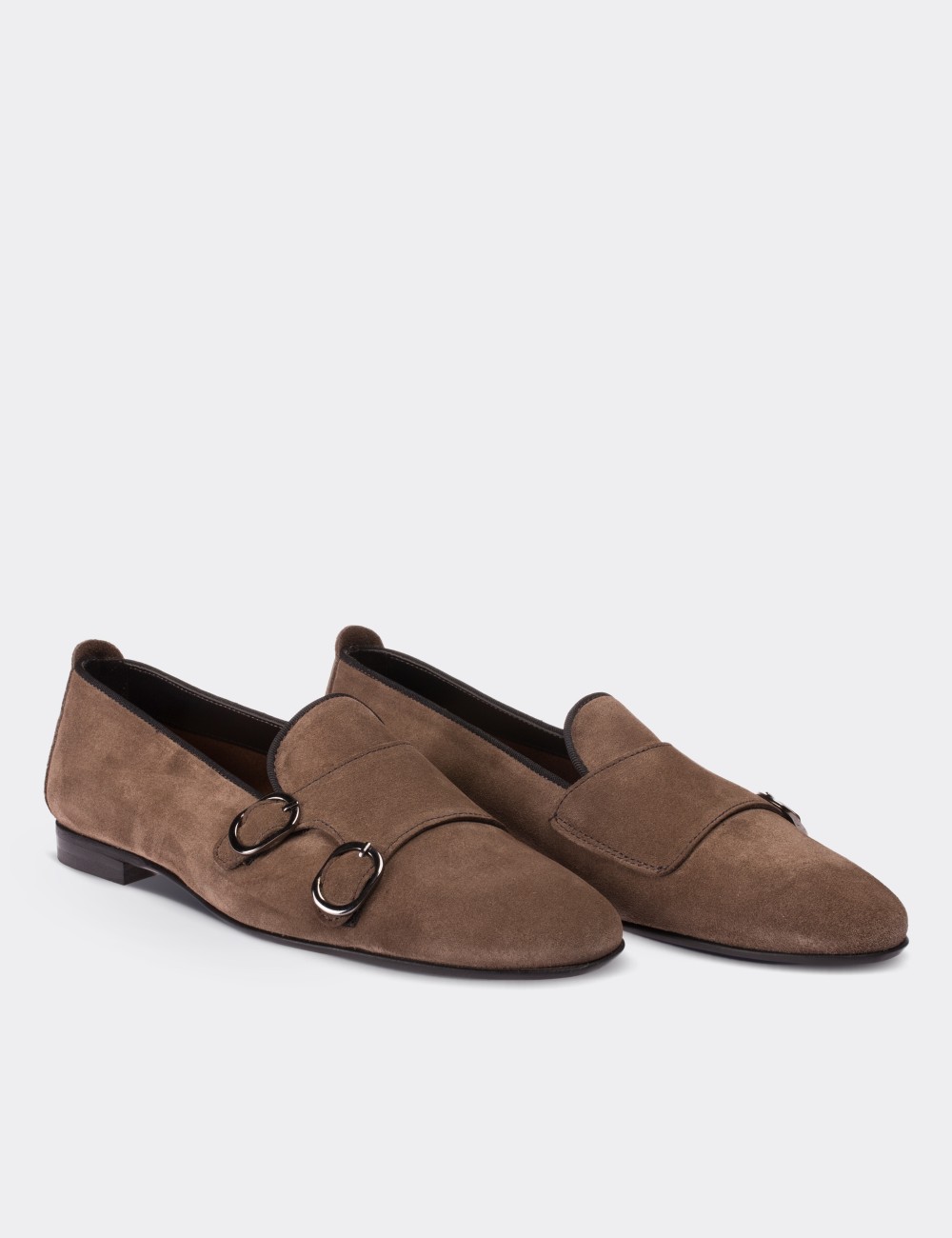 Sandstone Suede Leather Loafers - 01611ZVZNM01
